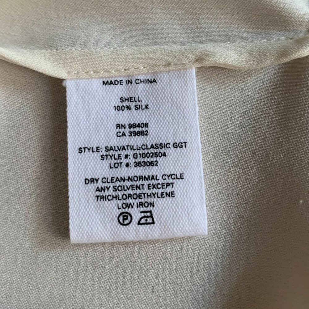 Theory Size M Cream Shell - Picture 6 of 6